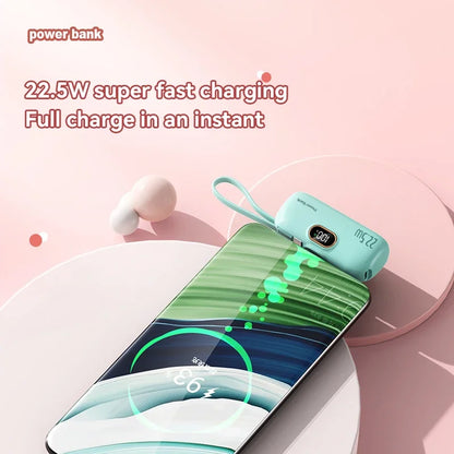 Xiaomi - Mini banco de energía de 500.000 mAh, 22,5 W, alta capacidad, carga ultrarrápida, para iPhone, Huawei y Samsung