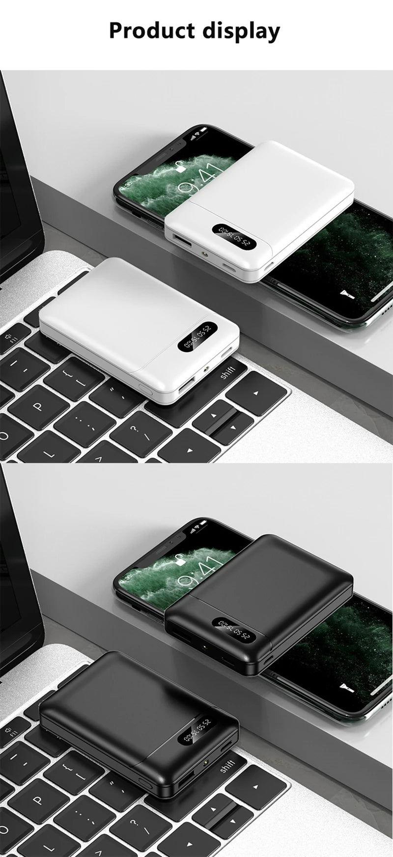 Banco de energía Xiaomi de 500000 mAh, 120 W, carga súper rápida, gran capacidad, batería externa portátil para iPhone, Huawei y Xiaomi.