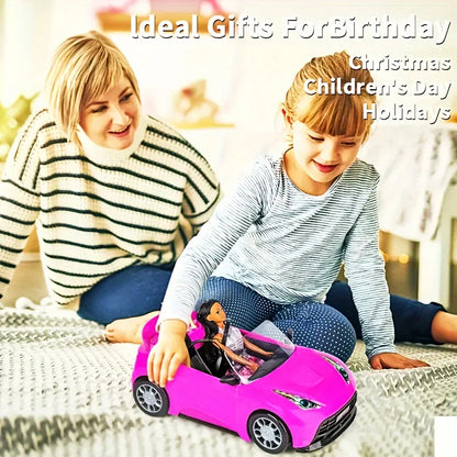 Modelo de coche, juguetes para niños, coche para exteriores, juego para niños, casa de muñecas, accesorios para muñecas de 30 cm, regalo de cumpleaños y Navidad, juguete DIY