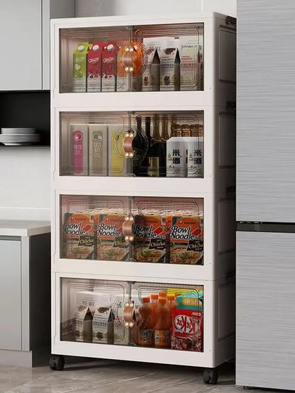 Organizador de armario de almacenamiento multicapa para uso en múltiples escenas Solución de organización del hogar para armarios, despensa o garaje