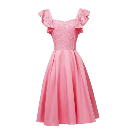 Vestido largo sexy con mangas de mariposa, vestido de noche, nueva oferta de verano de la temporada, moda transfronteriza para mujer, elegante vestido de baile drapeado.