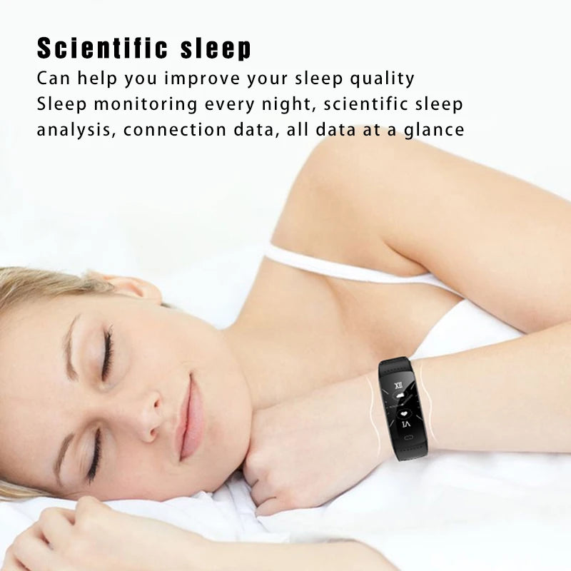 FOXBOX 2025 - Pulsera inteligente para hombre y mujer, resistente al agua, compatible con todos los smartphones, compatible con fitness y deportes, ideal para parejas, LIGE