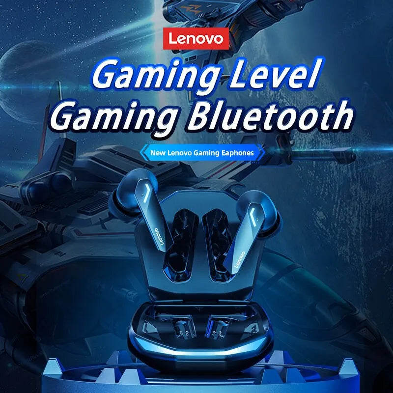 Auriculares deportivos Lenovo GM2 Pro con Bluetooth 5.3, inalámbricos, intraaurales, para juegos, de baja latencia y modo dual, para música. Nuevos.