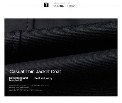 Gabardina de hombre, estilo casual o de negocios, ideal para otoño. Chaqueta larga estilo británico, versátil y con cuello de traje. Nueva prenda urbana.