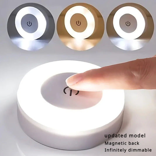 Luz LED nocturna portátil recargable por USB para sala de estar y dormitorio. Lámparas decorativas para el hogar.