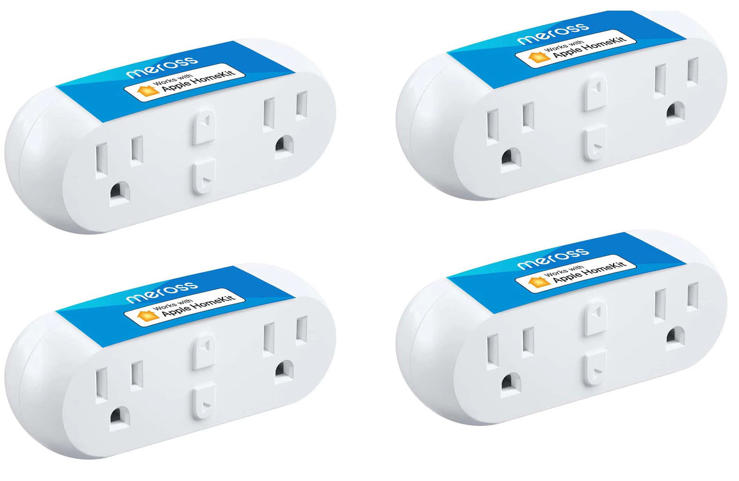 Enchufe inteligente doble WiFi 2 en 1 Meross HomeKit (EE. UU.) con control remoto y compatibilidad con Alexa, Google Home y SmartThings