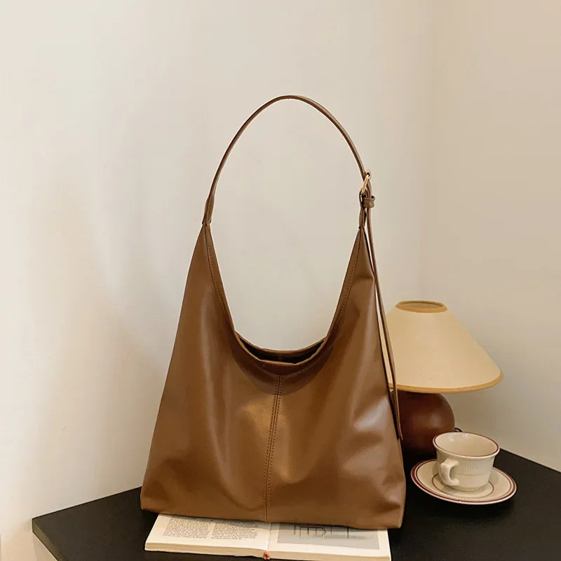 Nuevo bolso de mano con conocimiento de embarque, bolso de hombro para mujer, bolso grande simple retro, bolso de mano
