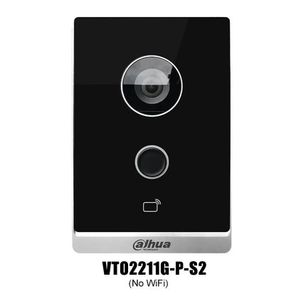 Videoportero IP Dahua VTO2211G-P-S2 PoE para villas, con audio bidireccional, P2P, micrófono integrado, desbloqueo por tarjeta IC y aplicación móvil.