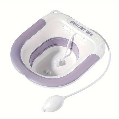 Lavabo de asiento plegable para mujeres embarazadas, ideal para el hogar, para el baño de glúteos, ginecológico, posparto y lactancia.