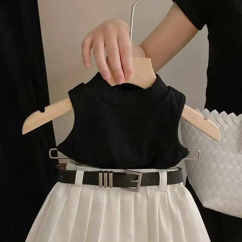 Ropa para niños, verano 2025, nueva moda para niñas, camiseta sin mangas, dulce y fresca, conjunto de falda de moda, ropa sencilla para niñas.
