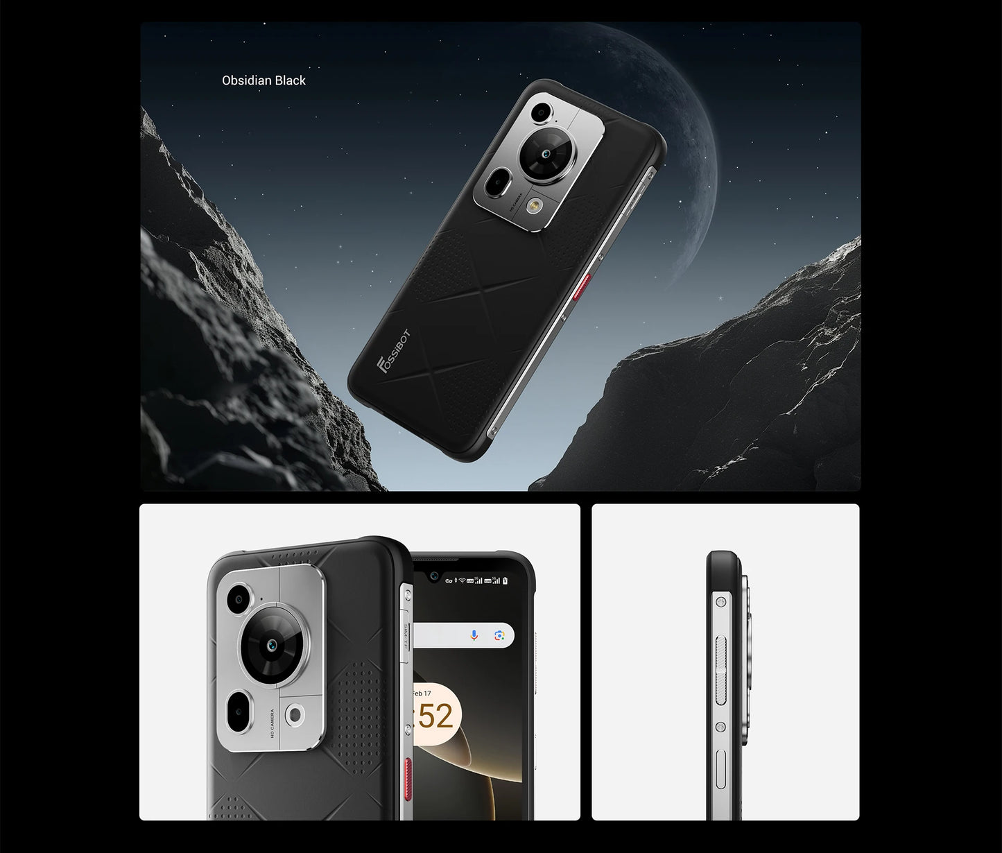 [Estreno mundial] Fossibot F112 PRO 5G Smartphone resistente, pantalla HD+ de 6,88", batería de 7150 mAh, 24 GB (8+16) + 256 GB, Android 14, cámara de 50 MP