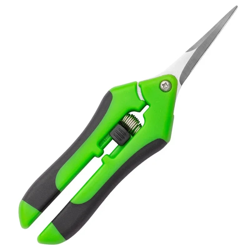 Herramientas de jardinería, tijeras de podar para bonsái, tijeras de jardinería de metal, herramienta de poda, cortador manual, recolección de frutas, malezas, para uso doméstico, 1 pieza