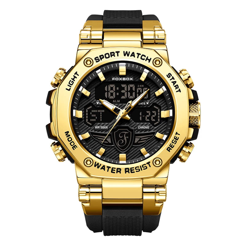 Relojes militares de lujo para hombre LIGE 2024, marca superior, resistentes al agua 5 bar, deportivos, de cuarzo con LED, para hombre, Relogio Masculino.