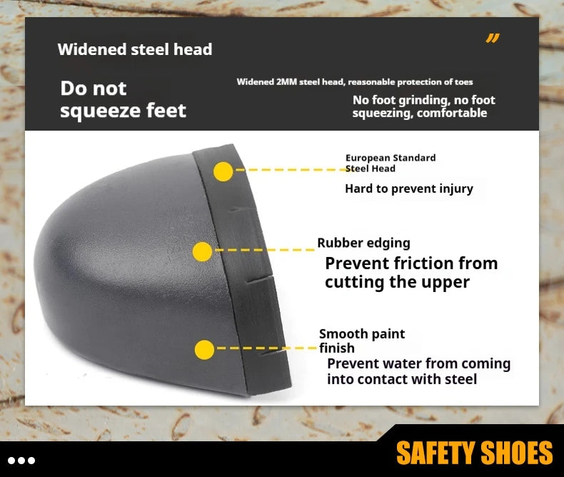 Calzado de seguridad para hombre, resistente a impactos, perforaciones y desgaste. Botas de trabajo antideslizantes de caña alta, ideales para exteriores, fábricas y trabajos de protección.