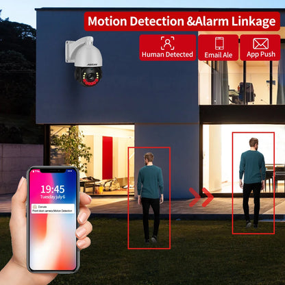 Cámara IP 4K PTZ con zoom óptico 30x, detección de vehículos, visión nocturna a color, PoE, seguridad, videovigilancia CCTV, compatible con Hikvision.