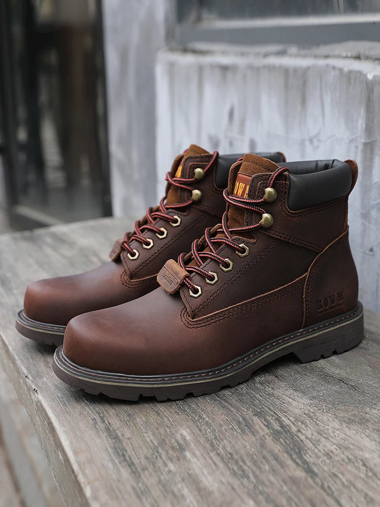 Zapatos de senderismo para hombre, botas de caza impermeables, botines tácticos de combate en el desierto, zapatos de trekking, zapatillas de trabajo de cuero para caminar para mujer