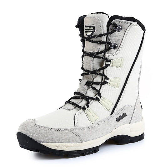 Botas de nieve para mujer, zapatos sólidos para mujer, zapatos impermeables para mujer, botines nuevos, botas planas para mujer, zapatos de invierno para mujer, botas