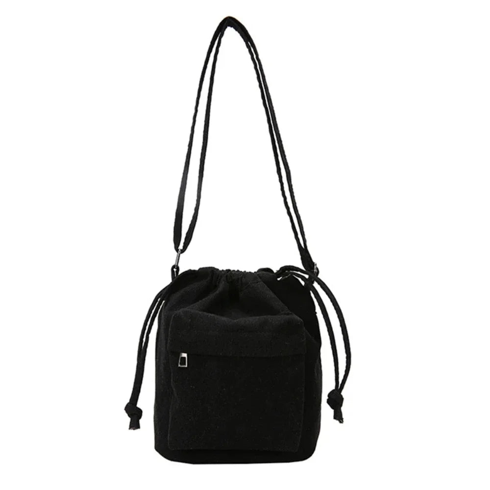 Bolso de hombro para mujer, estilo coreano, con cordón, informal, ligero, para jóvenes, venta al por mayor, 2025