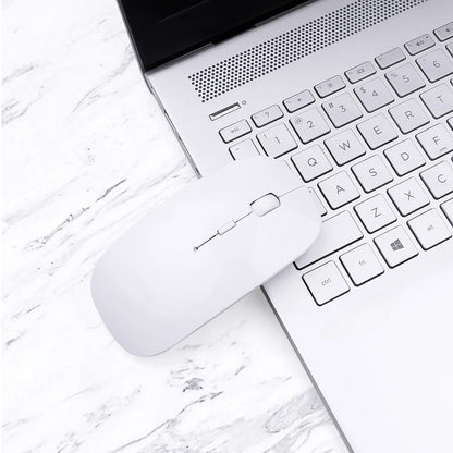 Ratón inalámbrico delgado de 2,4 GHz, ratón óptico de 1600 DPI para gamers de oficina, silencioso, diseño ergonómico, con receptor USB para PC y portátil.