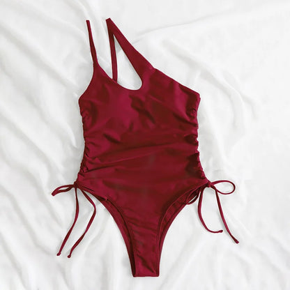 Bañador de una pieza para mujer, talla S-XL, brillante, para playa, traje de baño, trikini, maio, biquini, badpak, bikini, monokini, traje de baño 2025.