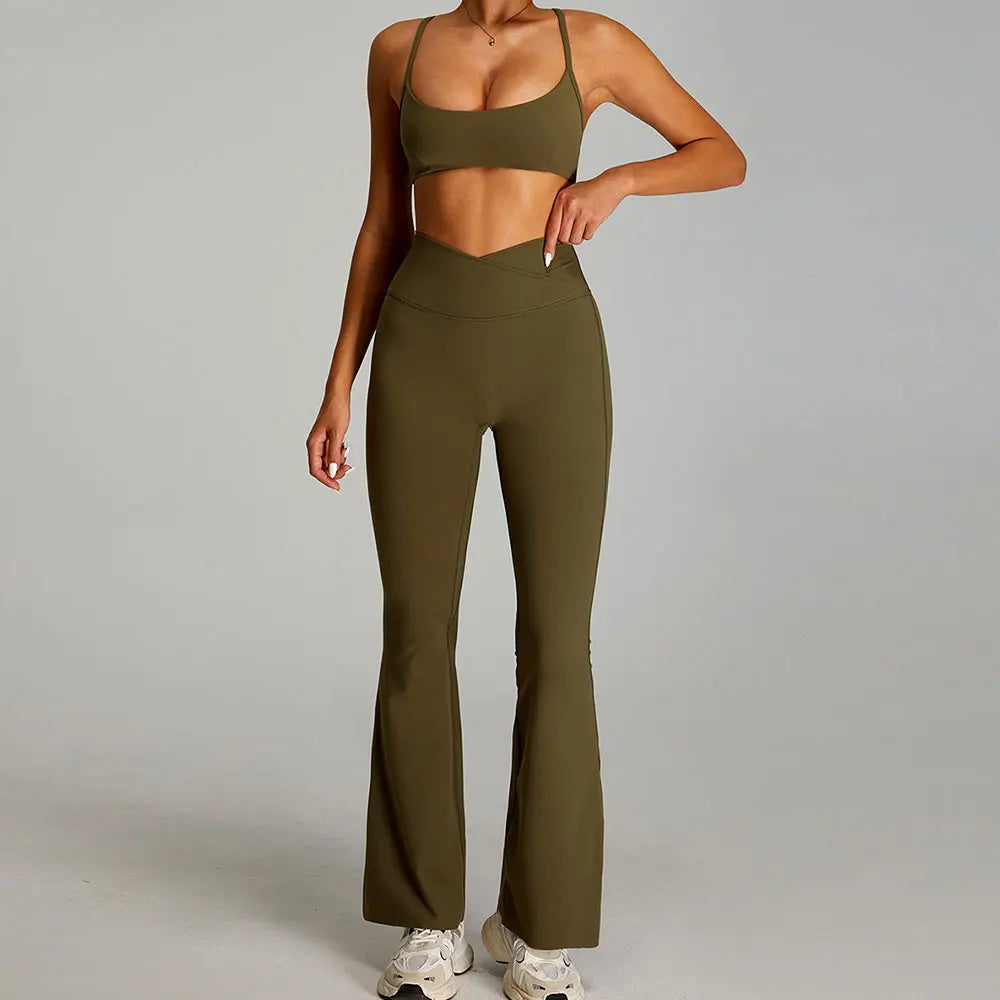 Conjunto deportivo de yoga para mujer mikeyoga, 2 piezas, secado rápido, ideal para gimnasio, correr y entrenar. Incluye ropa deportiva de manga corta para yoga.