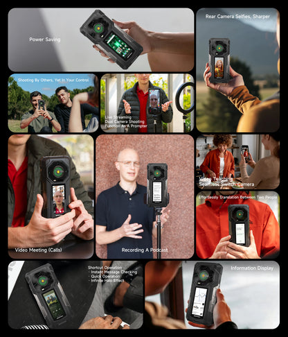 【Estreno mundial】Ulefone Armor 33 Pro 5G Teléfono resistente con batería de 25500 mAh, 512 GB de ROM, pantalla trasera de 6,59" y 3,4" a 120 Hz, NFC y Android.