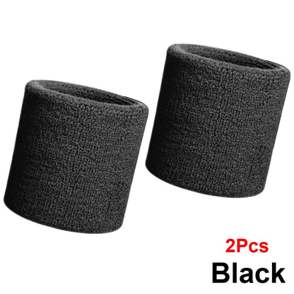 Pack de muñequeras deportivas multicolores únicas para baloncesto (negro, amarillo, blanco, azul, rosa, rojo y gris)
