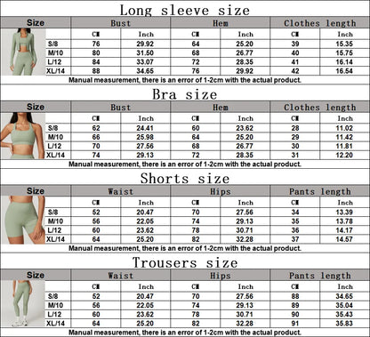 Conjunto de yoga de 3 piezas para mujer, conjuntos de entrenamiento, ropa deportiva para gimnasio, ropa deportiva con cremallera, leggings de manga larga y cintura alta, trajes deportivos, traje de yoga