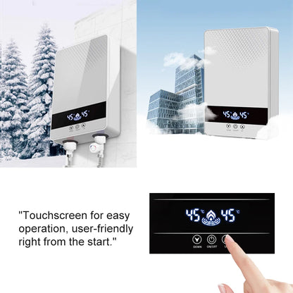 Calentador de agua eléctrico instantáneo sin tanque para ducha, baño y bañera, 220 V, 7000 W, con control automático de temperatura, para uso doméstico y hotelero.