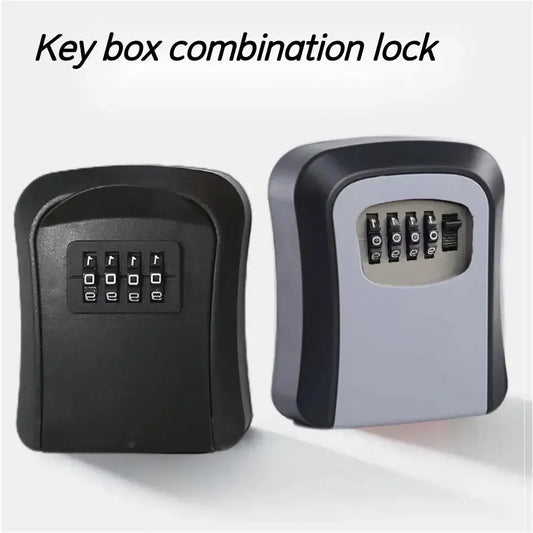 Cerradura de combinación Key Keeper para montar en la pared, resistente al agua, 4 dígitos, contraseñas, caja de almacenamiento para 5 llaves, fácil de arreglar, caja de seguridad para el hogar o la oficina