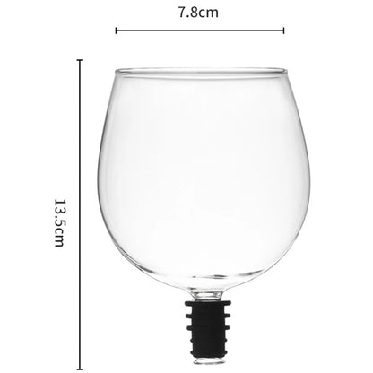 Inserte la copa de vino tinto en su botella de vino tinto, copa de champán con sello de silicona.