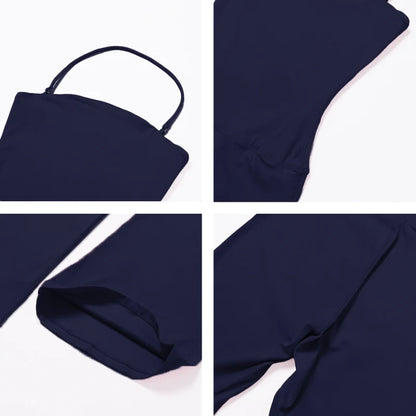 Ctenkevet - Mono de yoga sin mangas para mujer, mono acampanado para gimnasio, ropa deportiva sin espalda y con cuello colgante para mujer