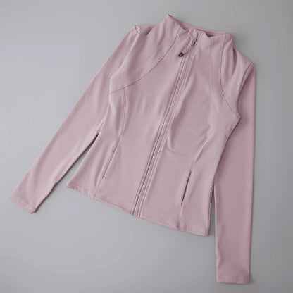 Chaqueta deportiva para mujer, camiseta de yoga, ajustada, de manga larga, para correr, pilates y fitness