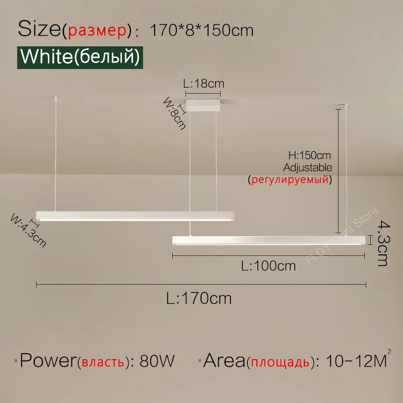 Lámpara de araña para comedor, lámpara nórdica moderna para mesa de comedor, lámpara de bar, luces para restaurante, luces de cocina, lámparas LED de tira para oficina.