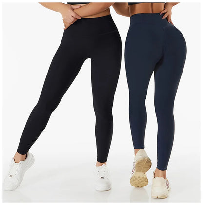 SOISOU - Mallas de yoga sin costuras para mujer, de tejido acanalado, transpirables, de cintura alta, para gimnasio, deporte y fitness, de alta calidad, en 7 colores