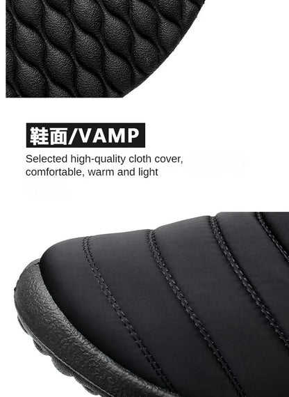 Botas de nieve para hombre, zapatos para exteriores, botas de invierno para hombre, botines de senderismo, zapatos impermeables para hombre, zapatos de trabajo, calzado