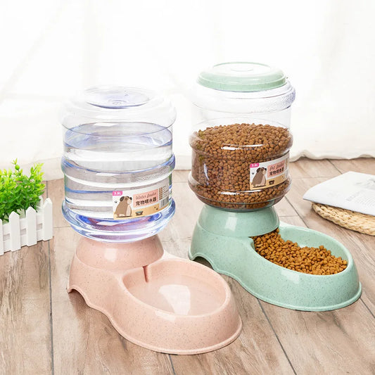 Comederos para mascotas de gran capacidad, comederos para perros pequeños, dispensadores de agua automáticos, comederos para gatos, bebederos para mascotas