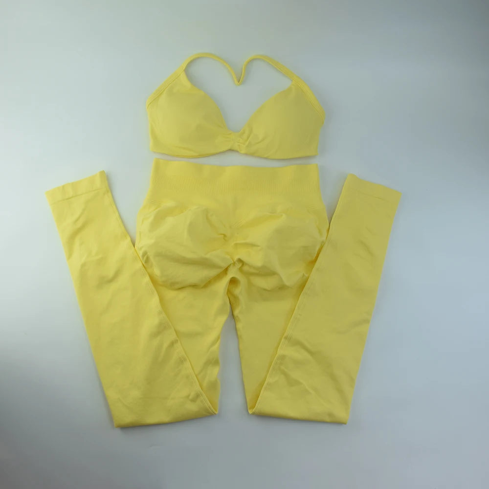 Conjunto de 2 sujetadores de tirantes finos para gimnasio, sin costuras, de alta sujeción, para mujer, deportivos, para entrenamiento, yoga, sin logotipo