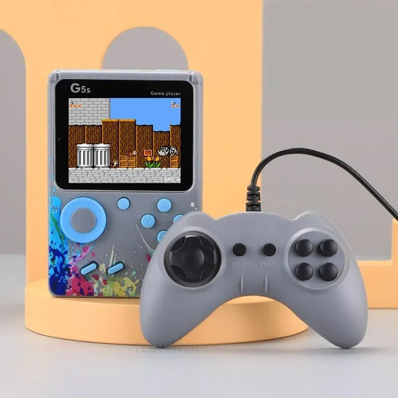 Nueva consola de videojuegos G5S de 2,4 pulgadas, miniconsola portátil retro con 500 juegos integrados, salida AV y compatible con 2 jugadores.