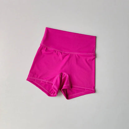 Pantalones cortos deportivos de yoga, ajustados, elásticos, de tres piezas, con cintura alta, realce de cadera y secado rápido.