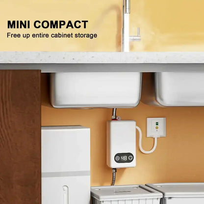 Calentador de agua eléctrico instantáneo con función de memoria, conversión de frecuencia y temperatura constante. 220 V, 4500 W.