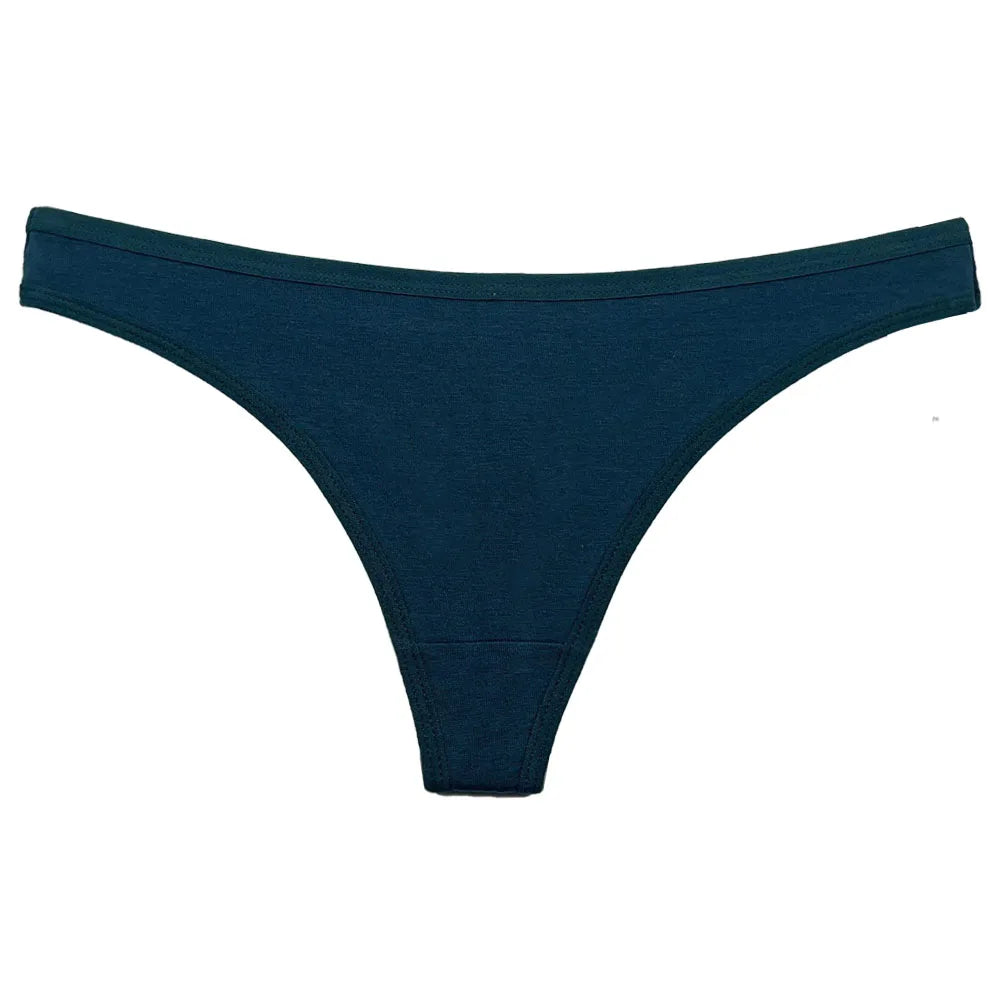 Conjunto de 5 bragas de algodón para mujer, tanga, ropa interior sexy, lencería femenina, bragas íntimas de color liso.