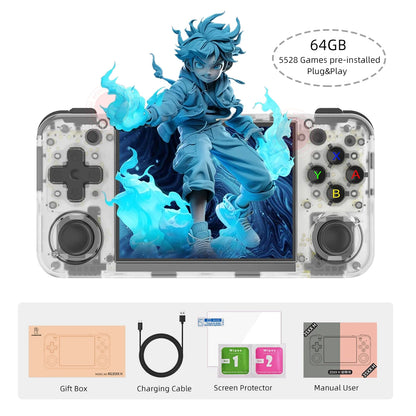 Consola portátil ANBERNIC RG35XX H para videojuegos, pantalla IPS de 3,5 pulgadas y 640 x 480, reproductor de juegos retro, 3300 mAh, más de 5000 juegos.
