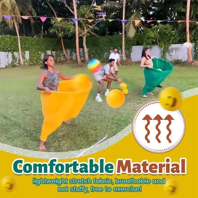 Divertido juego de fiesta al aire libre con accesorios para patio, pantalones de abuela regordetes, juego de atrapar pelotas, juegos familiares y fiesta, juego para padres e hijos, regalo