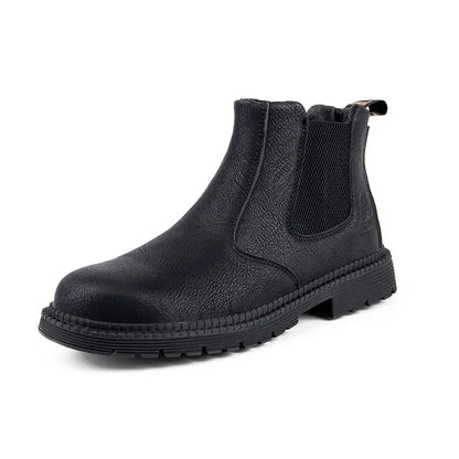 Zapatos de seguridad antideslizantes para hombre, botas de trabajo con puntera de acero, calzado de protección indestructible, botas de construcción antiaplastamiento, impermeables.