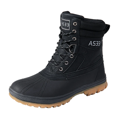 Botas de nieve de invierno para hombre, talla grande 47, para exteriores, para entrenamiento, trabajo, impermeables, antideslizantes, mantienen el calor en invierno.