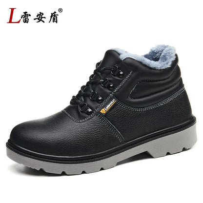 2025 New Men's Steel Toe Anti-smash Anti-puncture Waterproof Wear-resistant Safety Shoes with Steel Plate