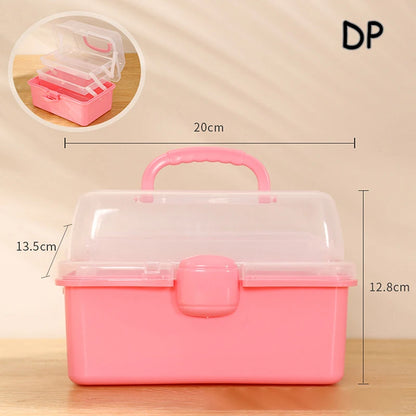 Caja de almacenamiento para accesorios para el cabello de niños, cuerda para la cabeza, horquilla, tarjeta, bolígrafo, artículos diversos, caja de papelería, lindo joyero para niña