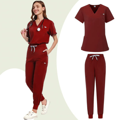 Uniformes de salón de belleza, uniformes de spa de manga corta para mujer, uniformes de dentista, enfermeras, uniformes médicos, ropa de trabajo