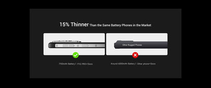 [Estreno mundial] Fossibot F112 PRO 5G Smartphone resistente, pantalla HD+ de 6,88", batería de 7150 mAh, 24 GB (8+16) + 256 GB, Android 14, cámara de 50 MP